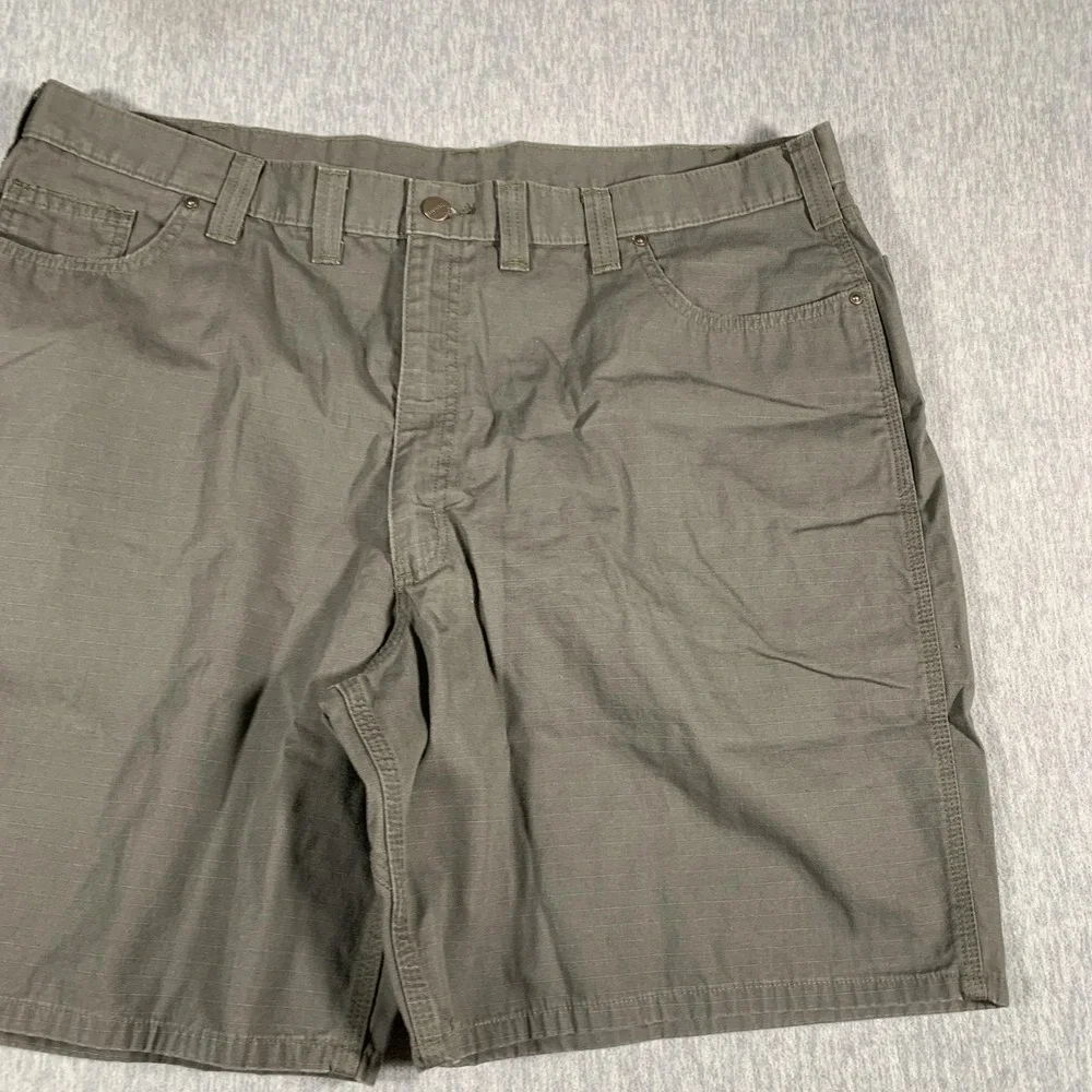 Carhartt Shorts‎ Mens 44 Green Original Fit Ripstop Work Utility Cotton